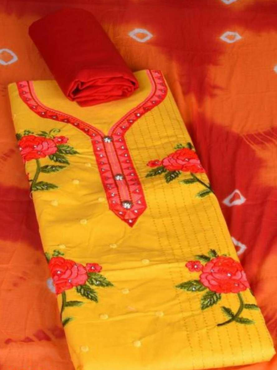 yellow salwar kameez and suit - 17949702 -  Standard Image - 1