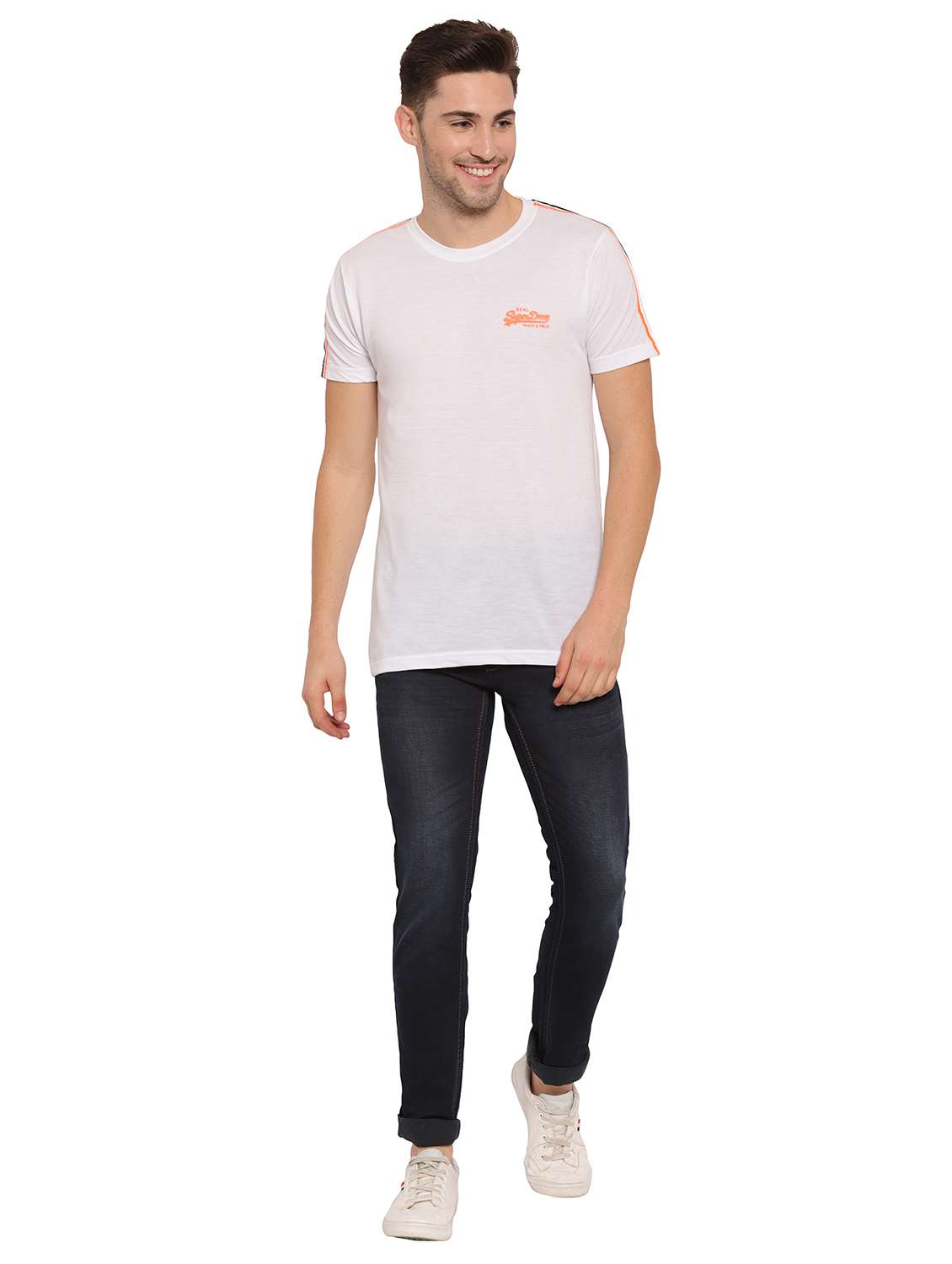 dark blue light washed denim jeans - 17949724 - Standard Image - 4