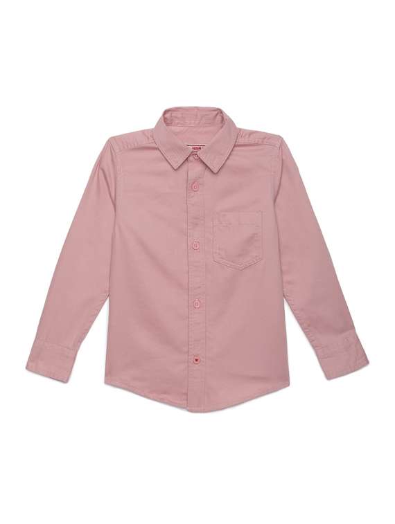 pink solid shirt