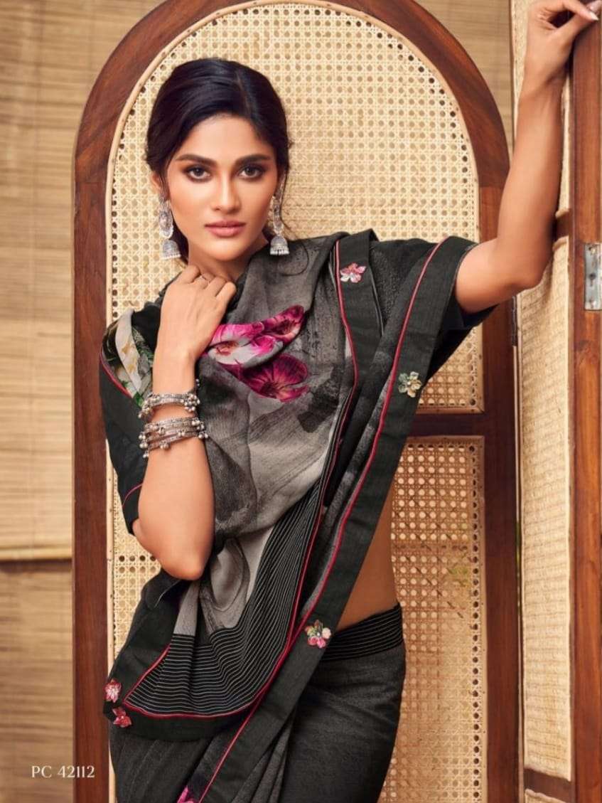 georgette digital floral print saree - 17954701 - Standard Image - 1