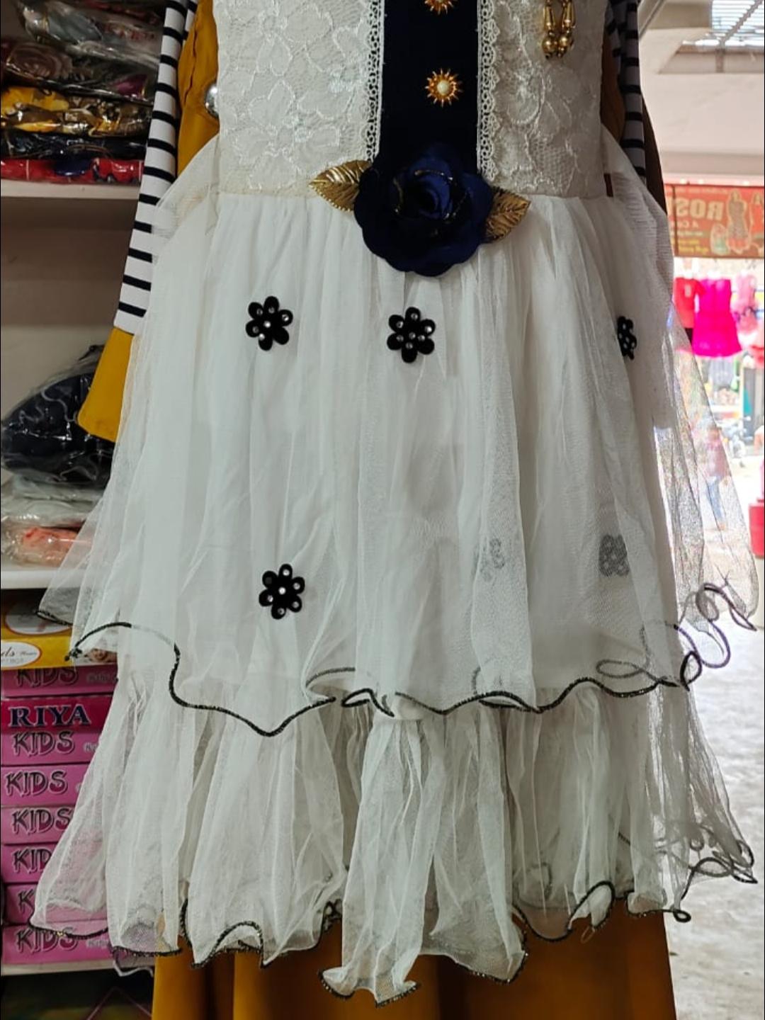 kids frock net flower print - 17955634 - Standard Image - 1