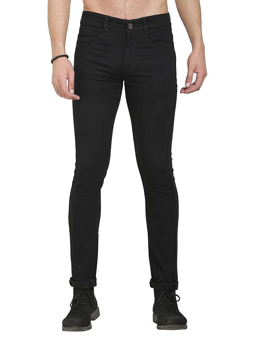 mens slim fit plain jeans