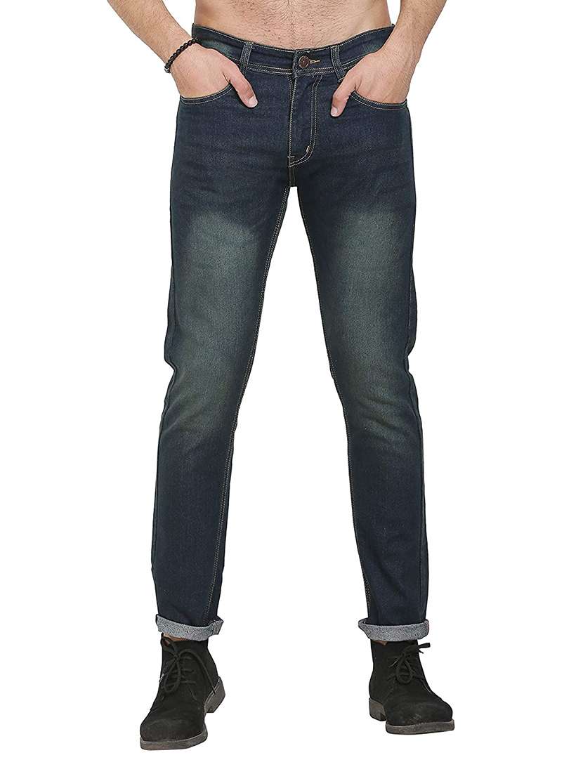 mens slim fit plain jeans