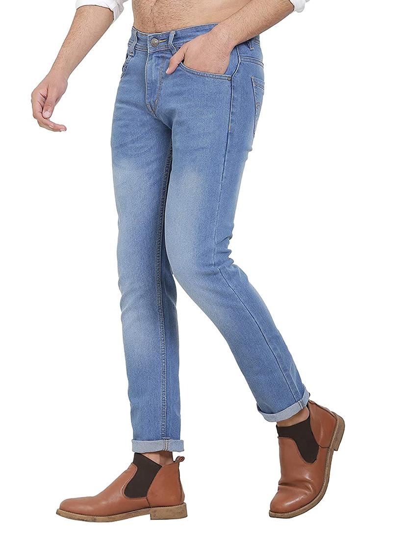 mens slim fit plain jeans - 17955696 - Standard Image - 1