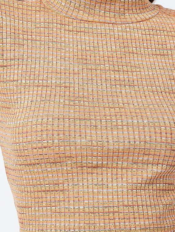 mock neck striped crop top and trouser set - 17956054 -  Standard Image - 4