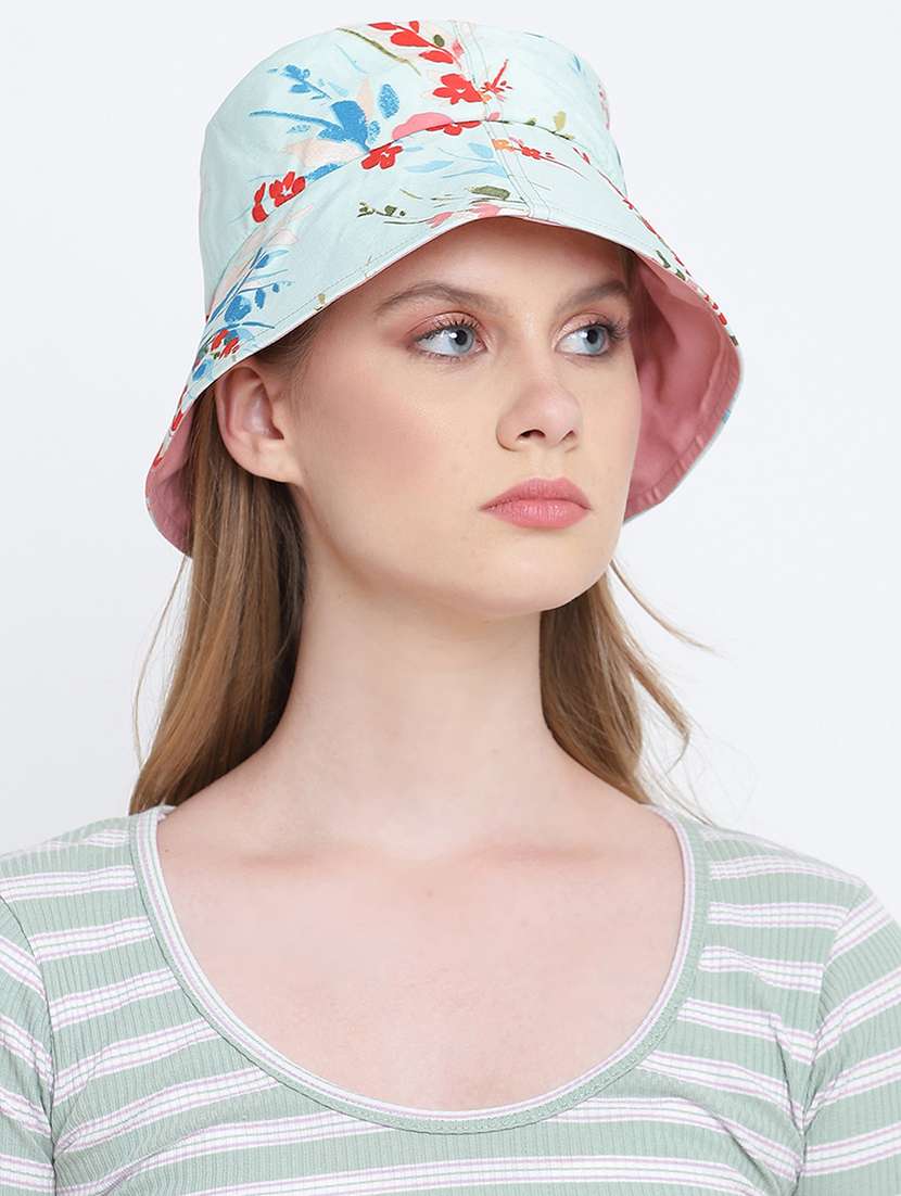 blue printed summer hat - 17956231 -  Standard Image - 4