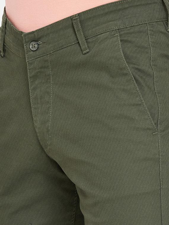 olive textured chinos - 17957278 - Standard Image - 4
