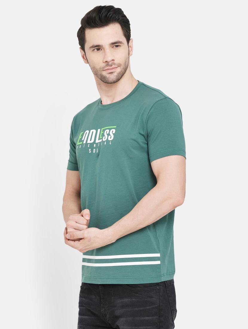 green printed t-shirt - 17957300 - Standard Image - 1