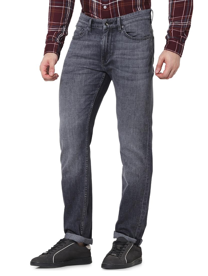 grey light washed denim jeans - 17959555 - Standard Image - 1