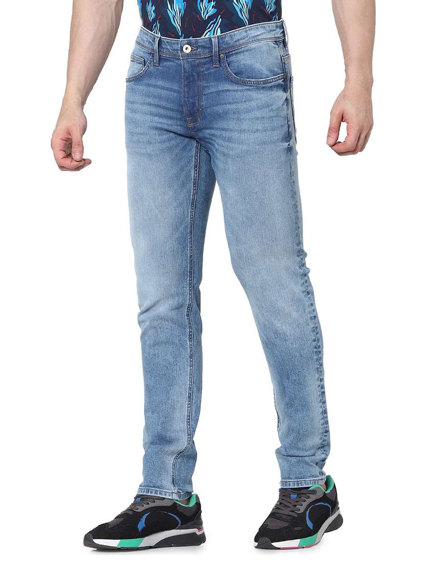 blue light washed denim jeans - 17959562 -  Standard Image - 1