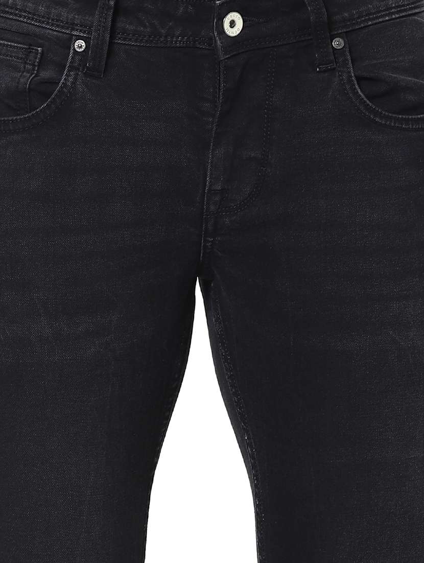 dark blue light washed denim jeans - 17959563 -  Standard Image - 4