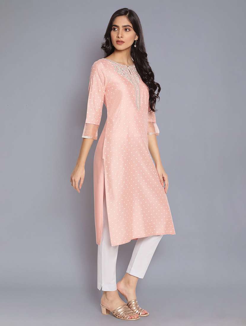 women's straight kurta - 17960406 -  Standard Image - 1