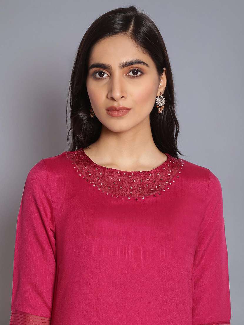 women's straight kurta - 17960418 - Standard Image - 4