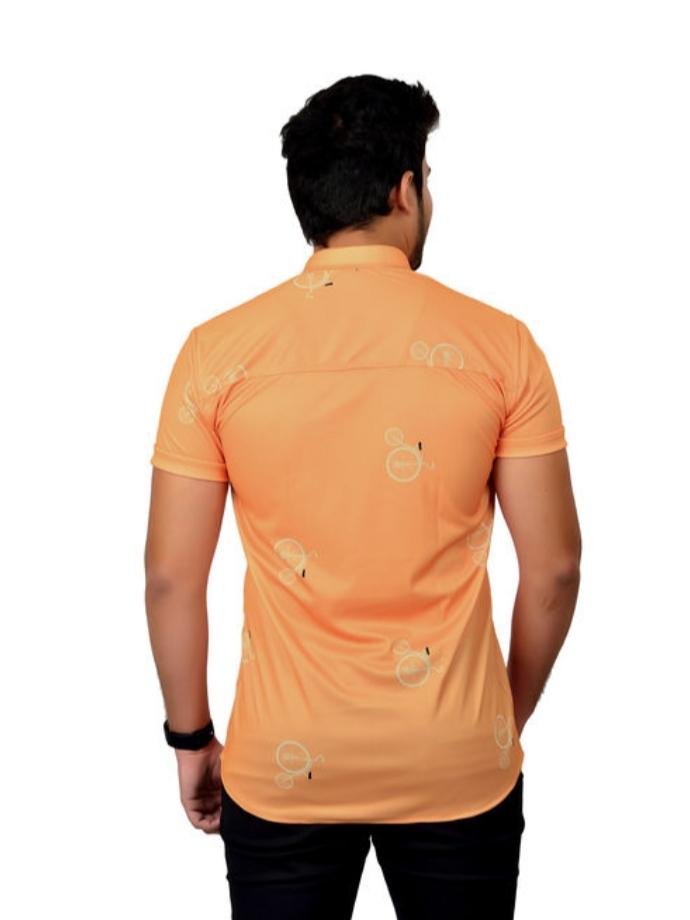 orange cotton shirt - 17960966 -  Standard Image - 1