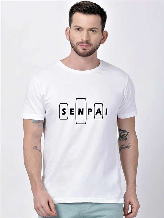 white printed t-shirt
