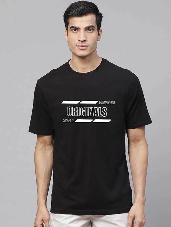 black printed t-shirt - 17961194 - Zoom Image - 0
