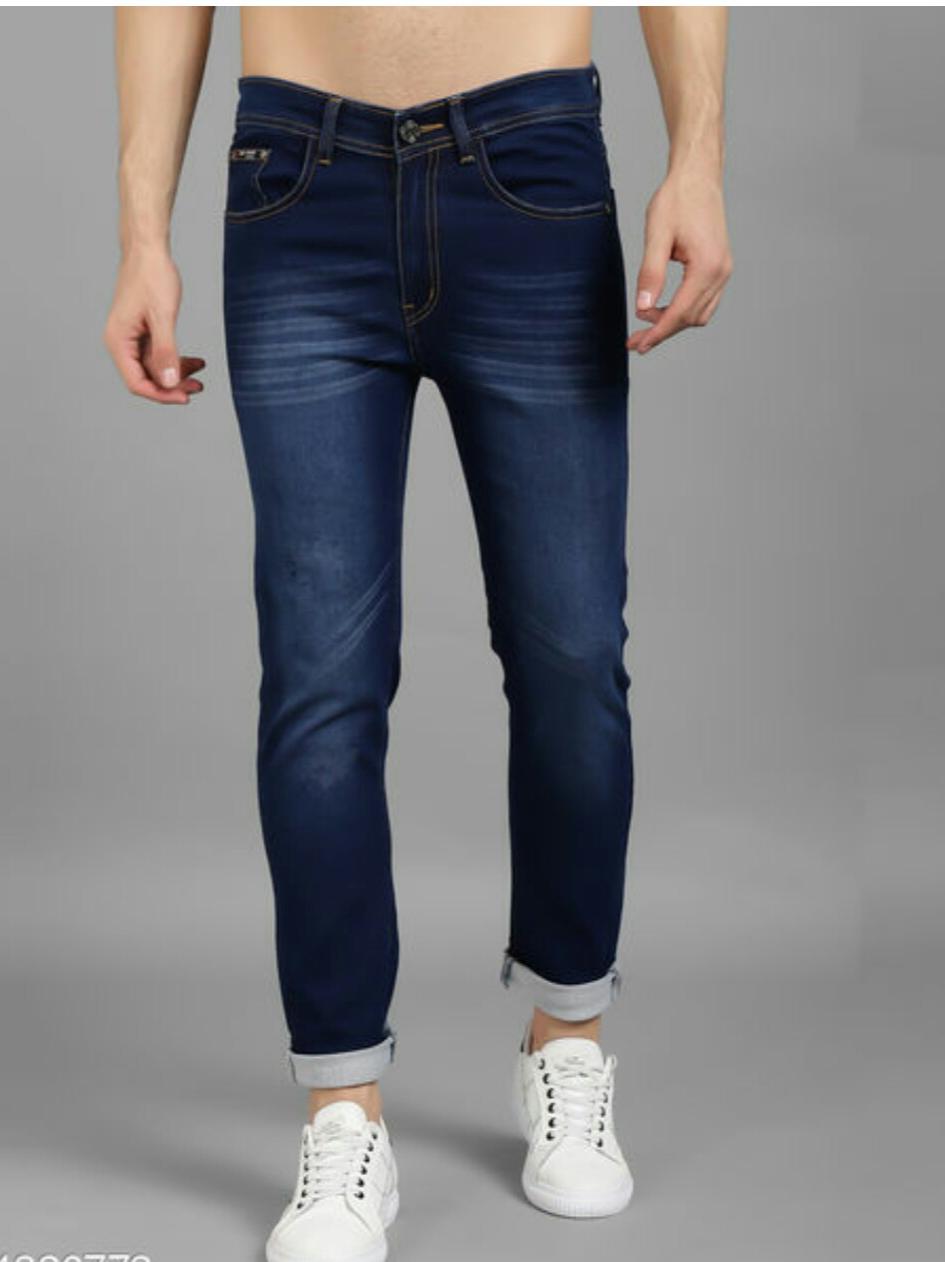 dark blue denim jeans - 17961450 -  Standard Image - 1