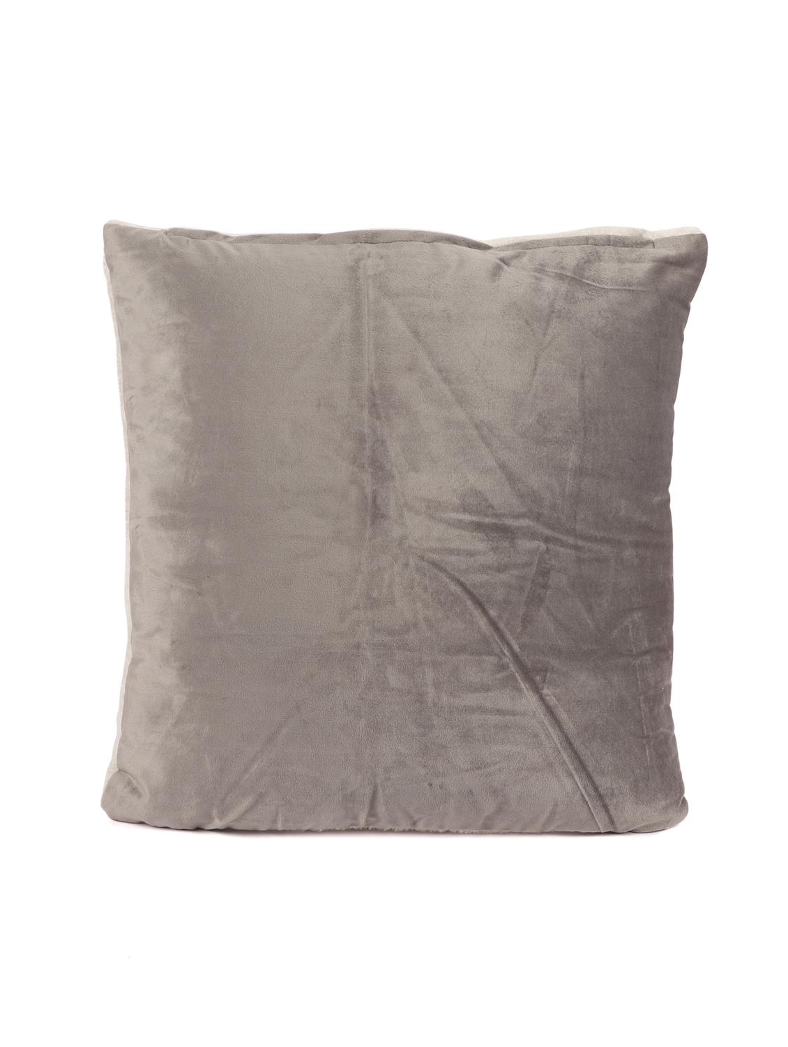 ambbi collections velvet cushion cover with sherpa back 16x16 inch cushion cover, set of 1 - 17961967 - Standard Image - 1
