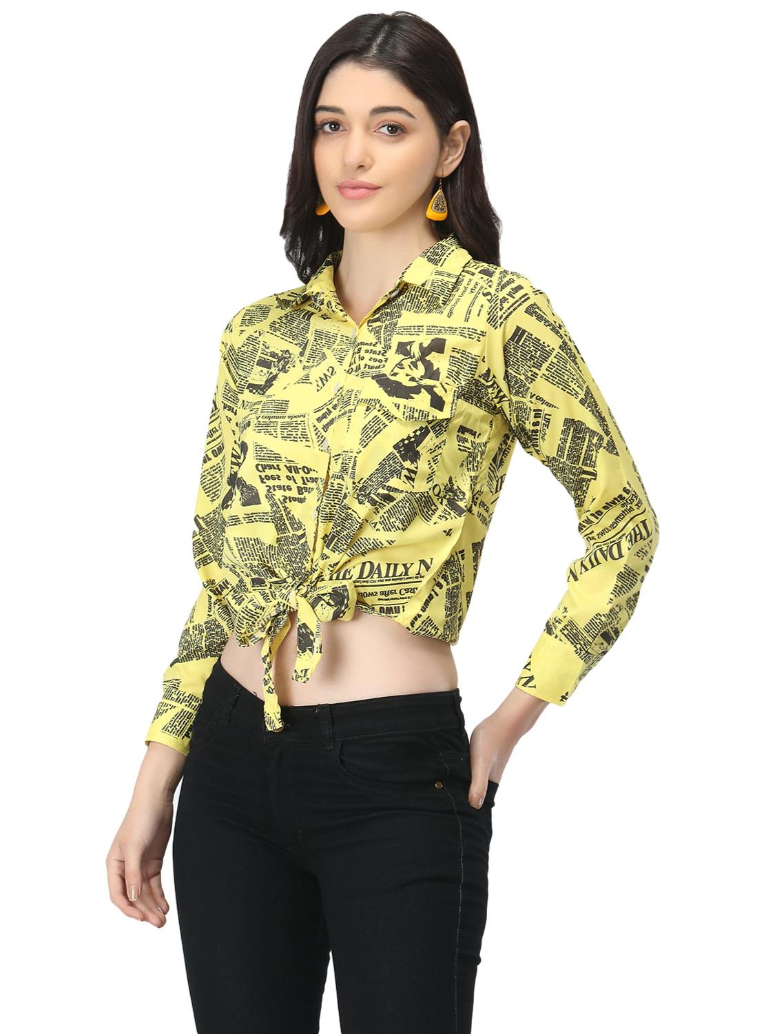 crepe paper print top  - 17962152 -  Standard Image - 1