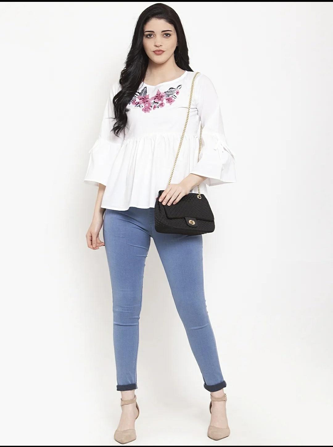 cotton embroidery top  - 17962191 -  Standard Image - 1