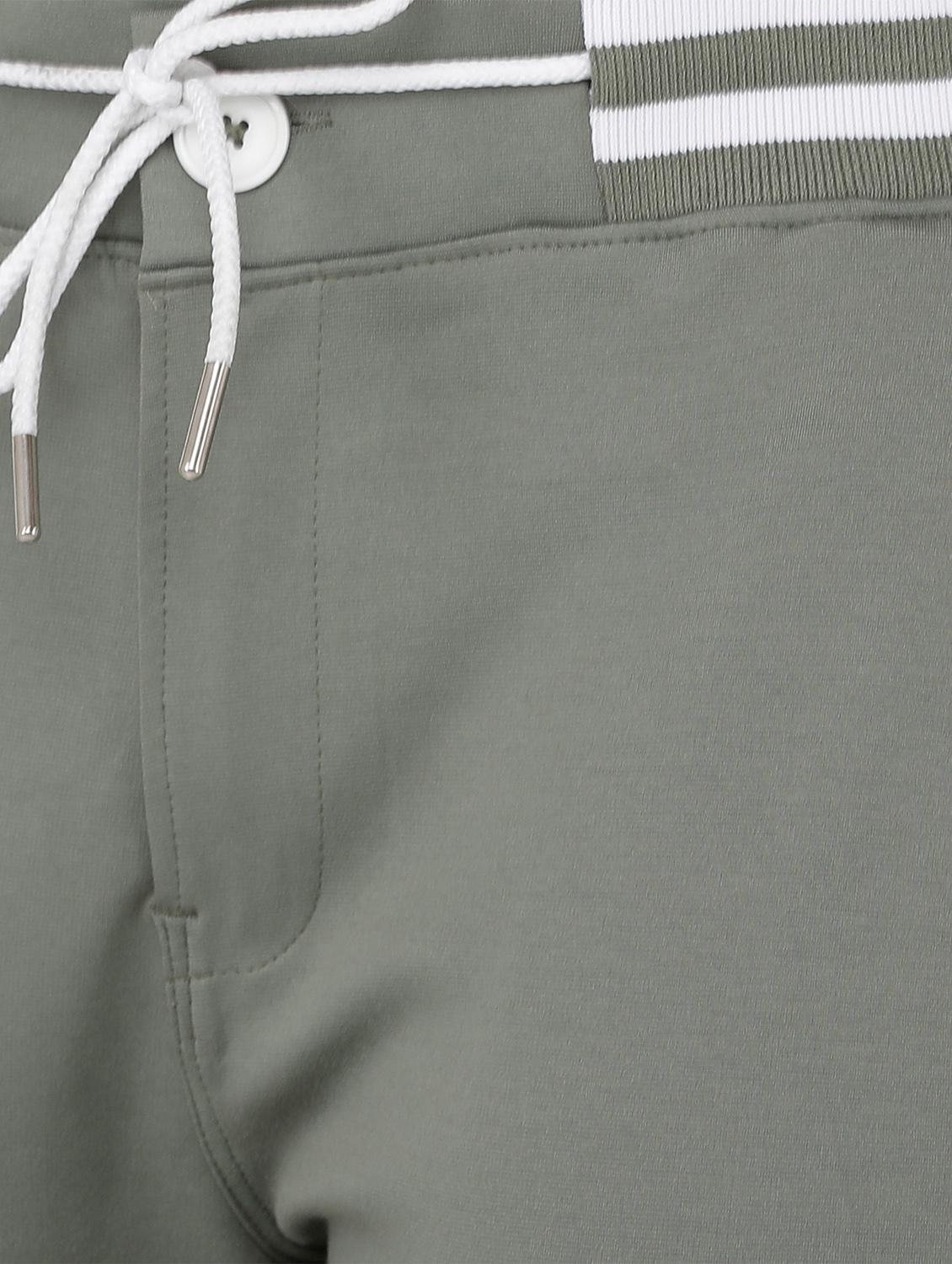 grey solid track pant with drawstring - 17965090 - Standard Image - 4