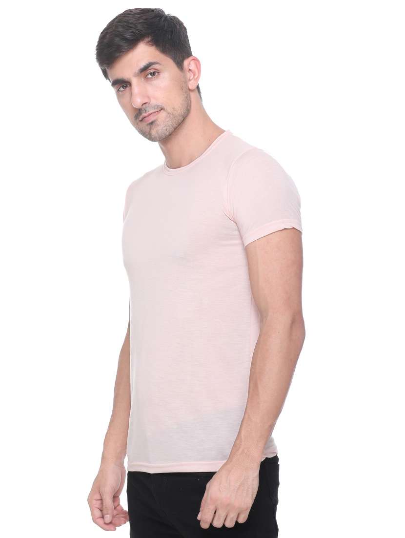 men solids round neck t-shirts - 17965217 -  Standard Image - 1