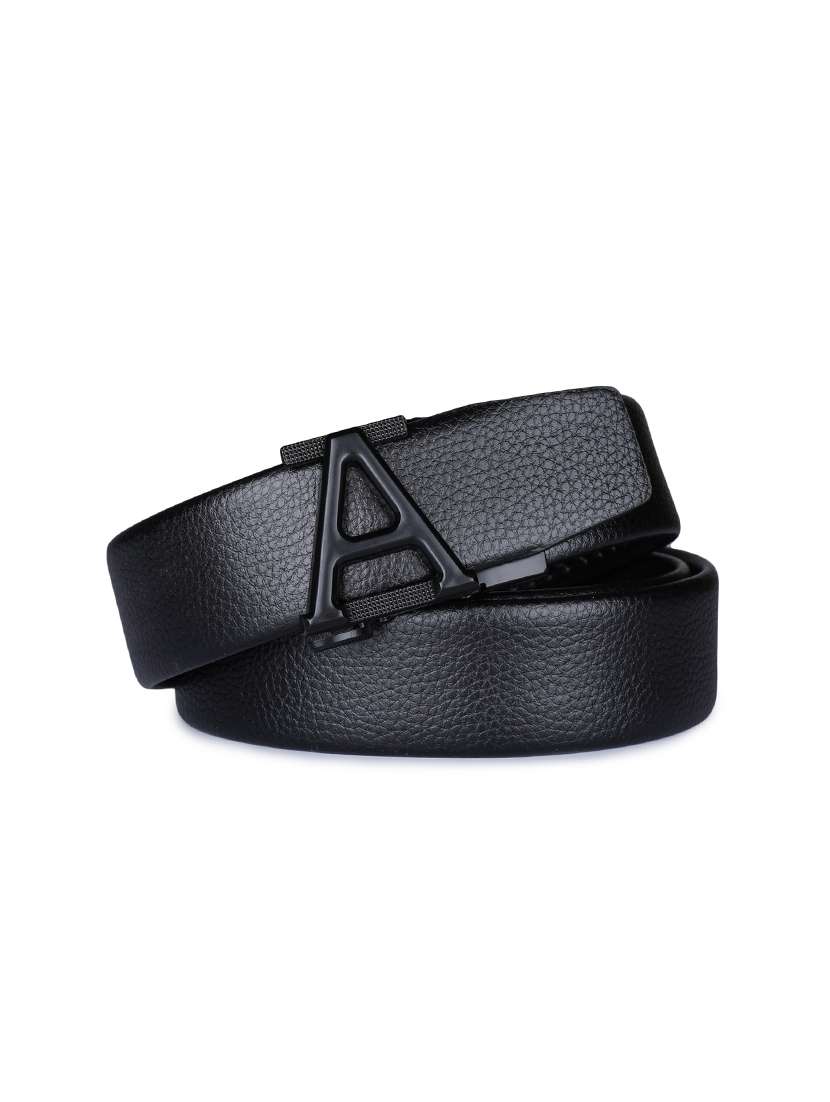 black leatherette belt