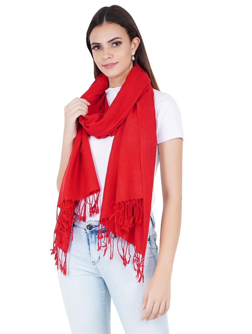 women's red stole - 17967816 -  Standard Image - 1