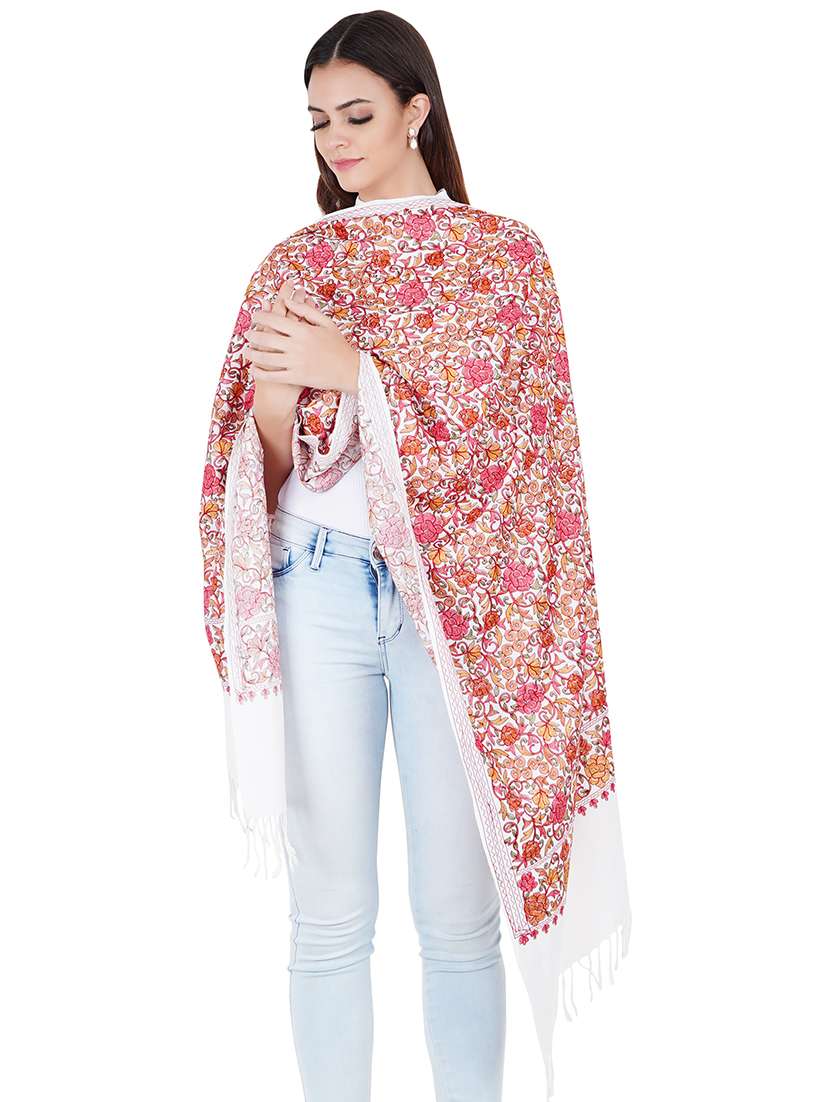 women's floral print stole