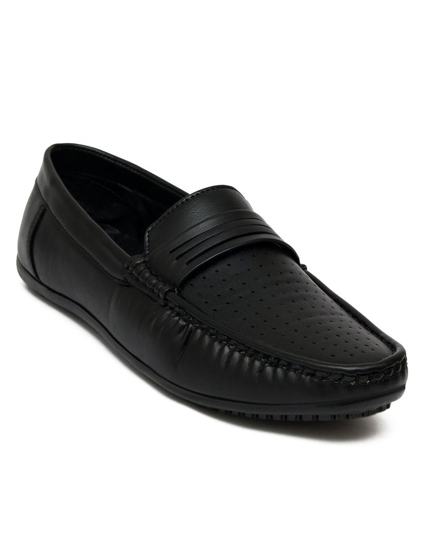 men black slip on loafers