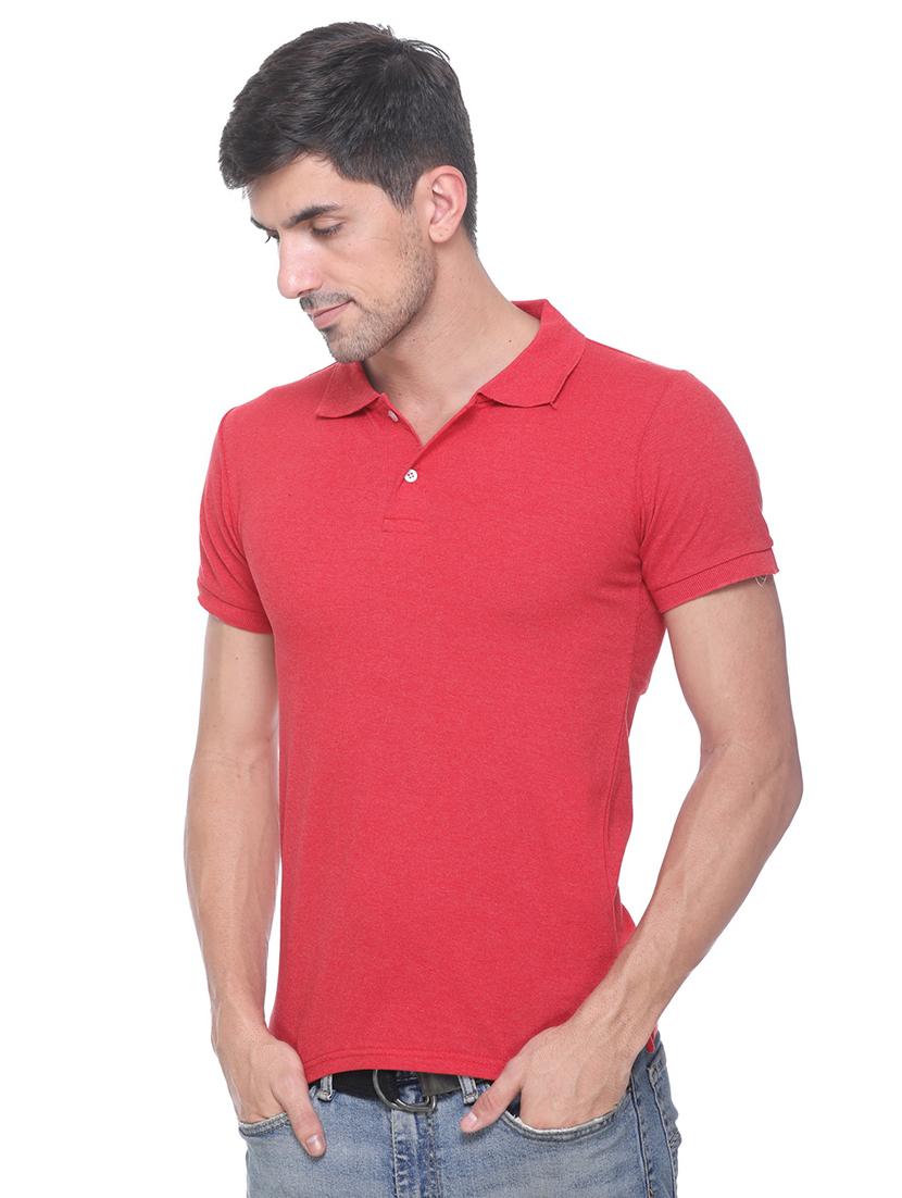 red solid polo t-shirt - 17970070 -  Standard Image - 1