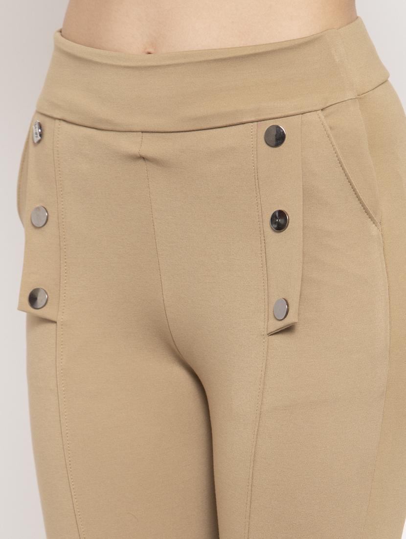 high rise solid jegging - 17970401 - Standard Image - 4