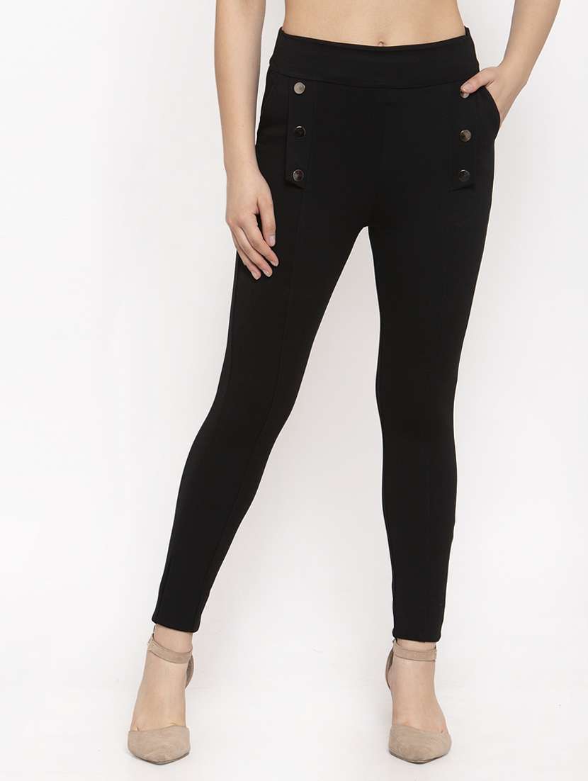high rise solid jegging