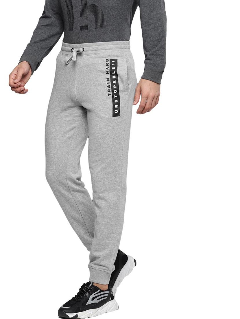 grey printed joggers track pant - 17975764 -  Standard Image - 1