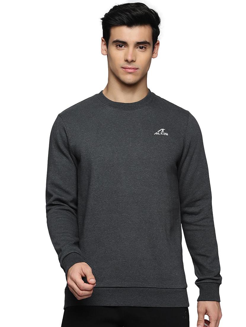 grey solid sweatshirt - 17975781 - Zoom Image - 0