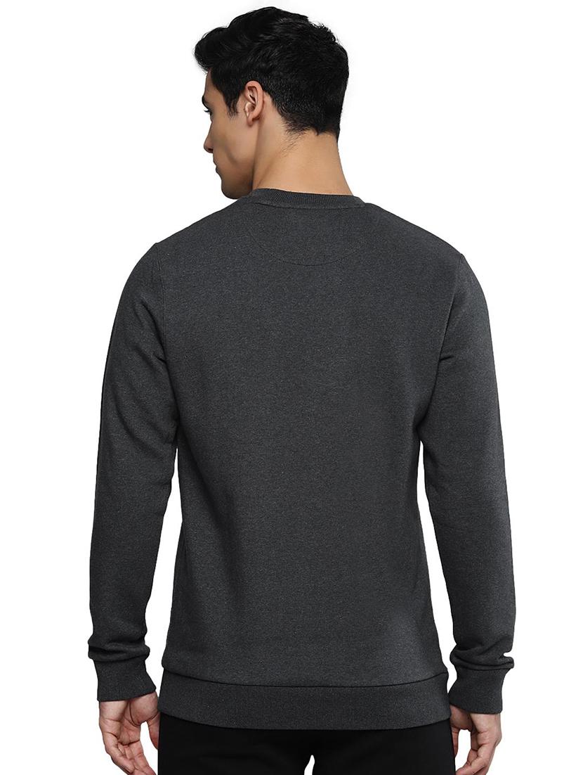 grey solid sweatshirt - 17975781 - Standard Image - 1