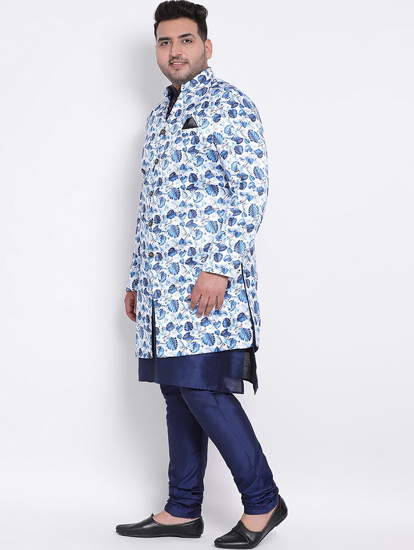 multi colored printed sherwani ethnic wear set - 17975854 - Standard Image - 1