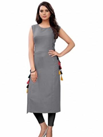 grey khadi kurti - 17976201 -  Standard Image - 1