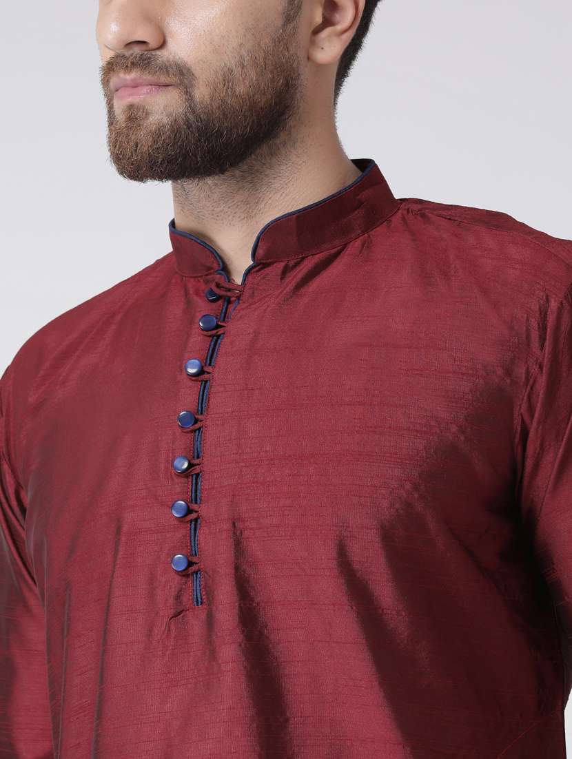 men solid kurta churidar ethnic wear set - 17976526 -  Standard Image - 4