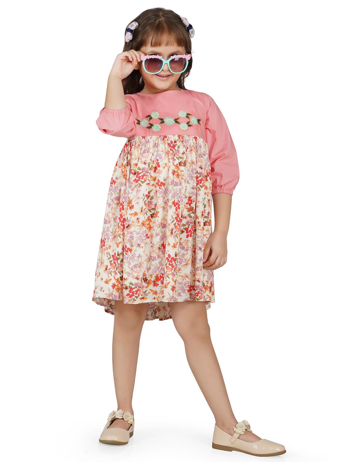 pink floral frock - 17976602 - Standard Image - 4