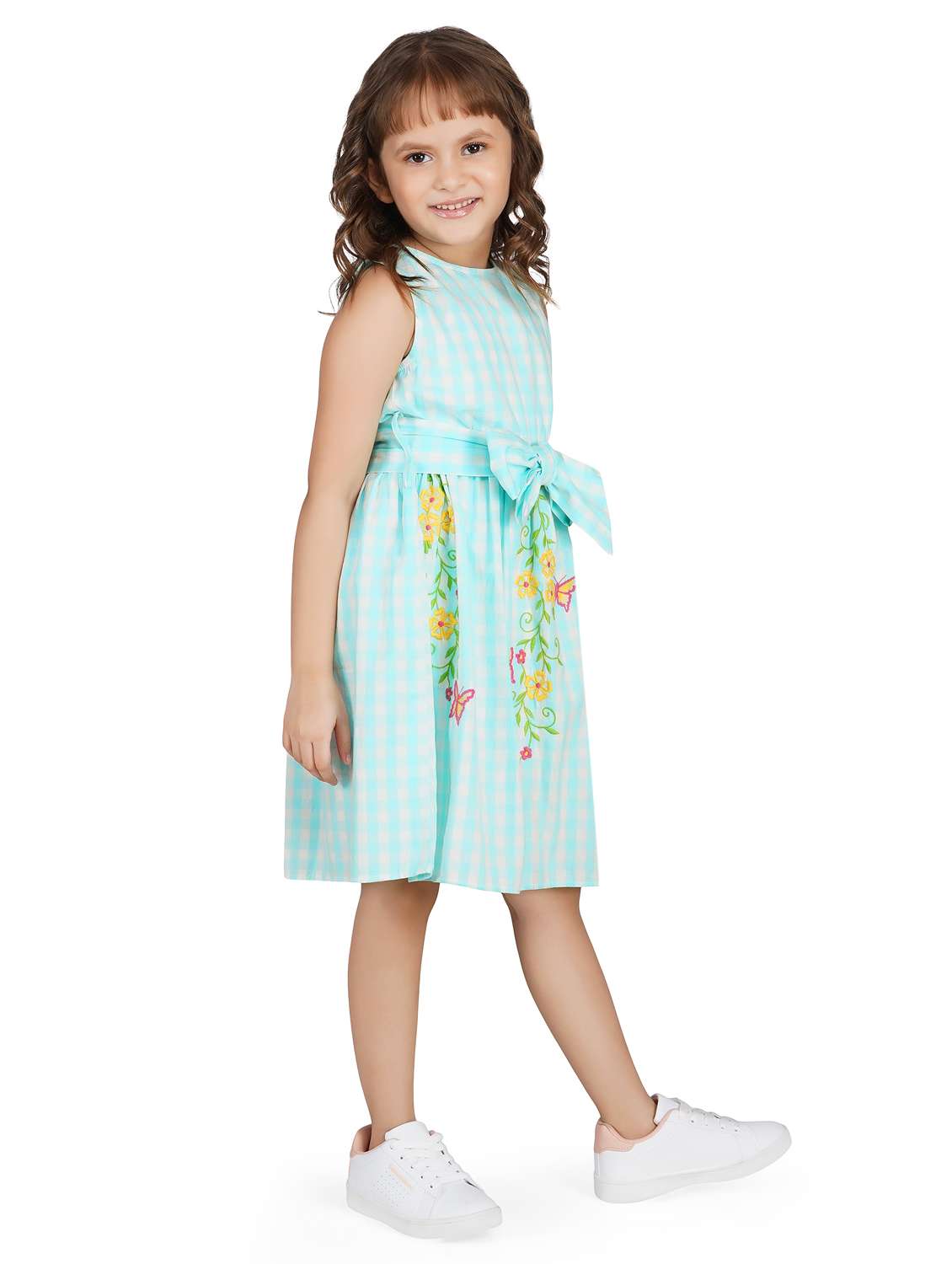 girls round neck sleeveless frock - 17976608 -  Standard Image - 1