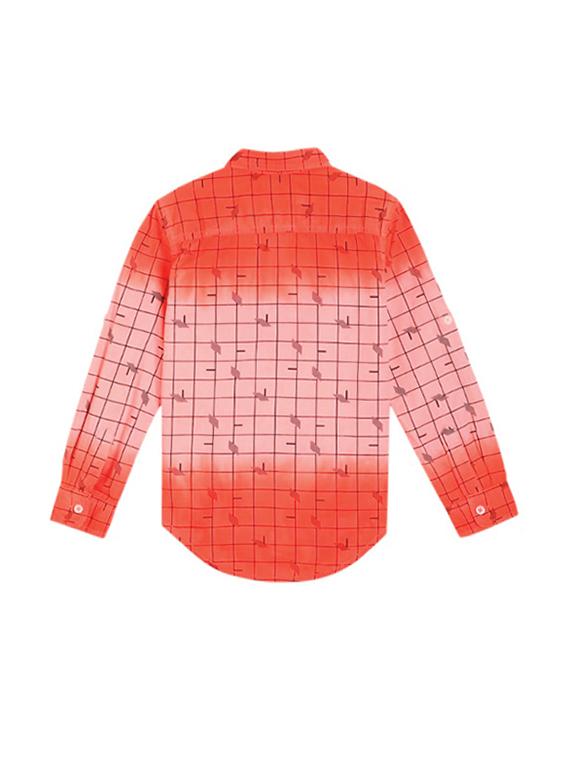 orange checkered  shirt - 17978038 -  Standard Image - 1