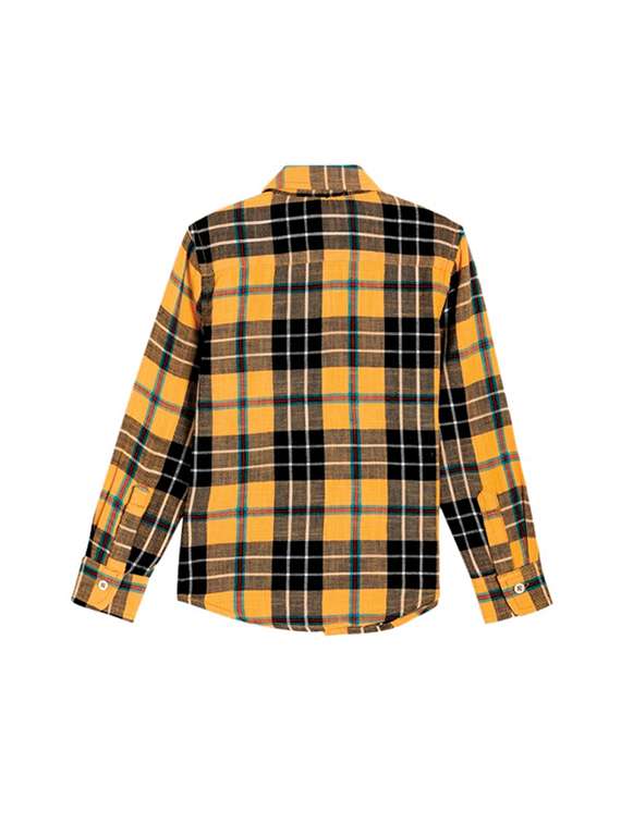 yellow checkered shirt - 17978049 - Standard Image - 1