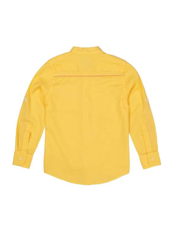 yellow solid shirt - 17978075 - Standard Image - 1