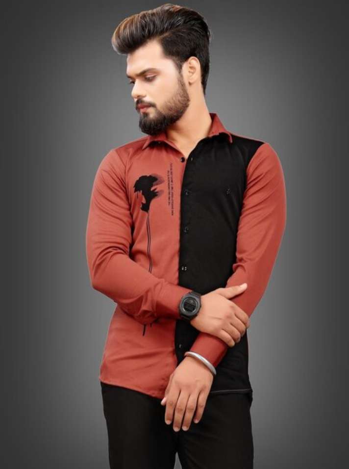 orange cotton shirt - 17978131 -  Standard Image - 1