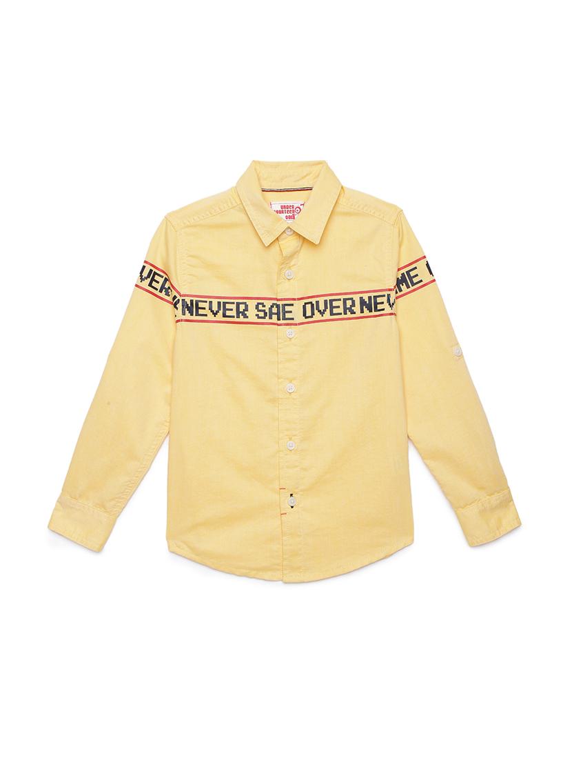 yellow solid shirt - 17978419 -  Standard Image - 1