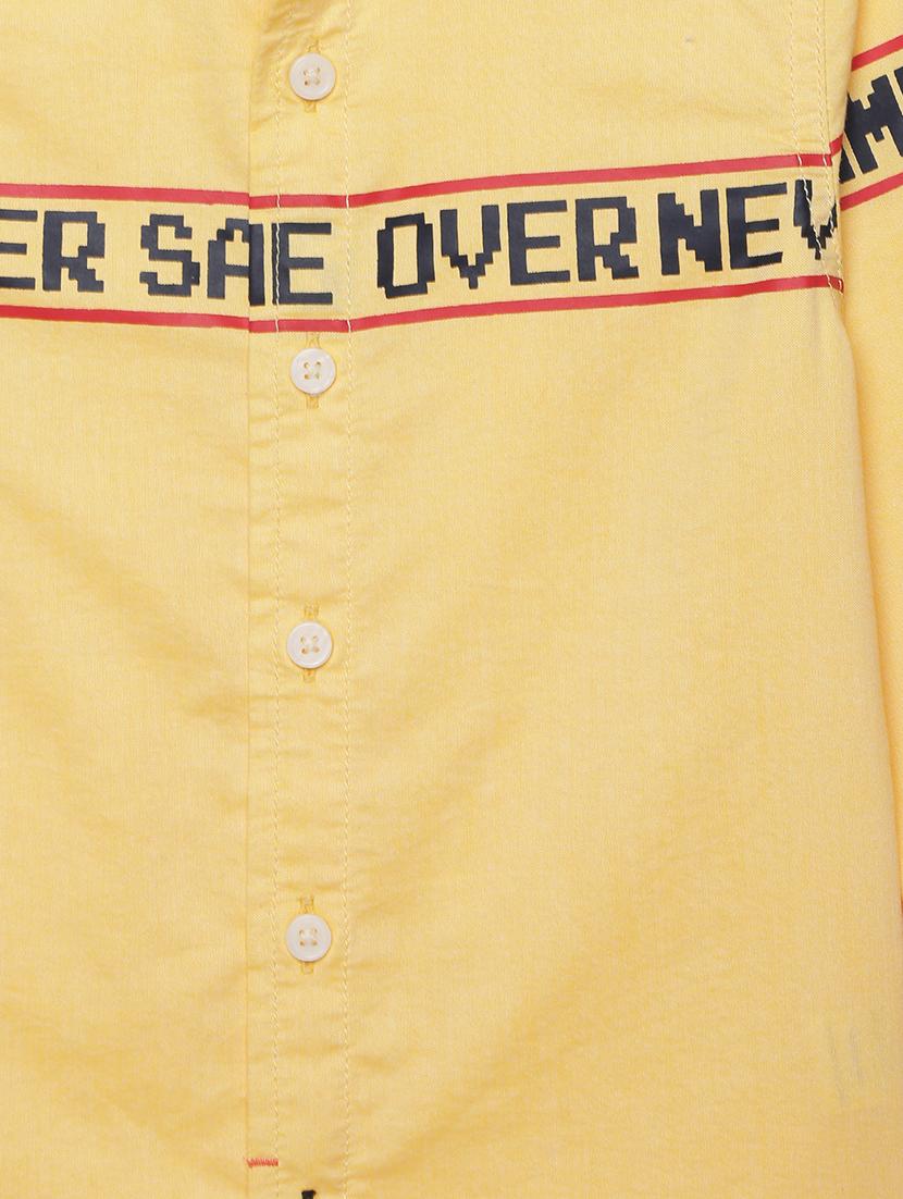 yellow solid shirt - 17978419 - Standard Image - 4