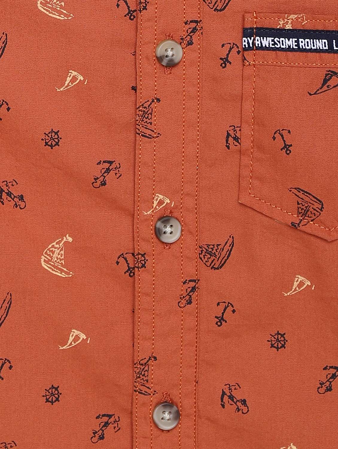 orange printed shirt - 17978434 -  Standard Image - 4