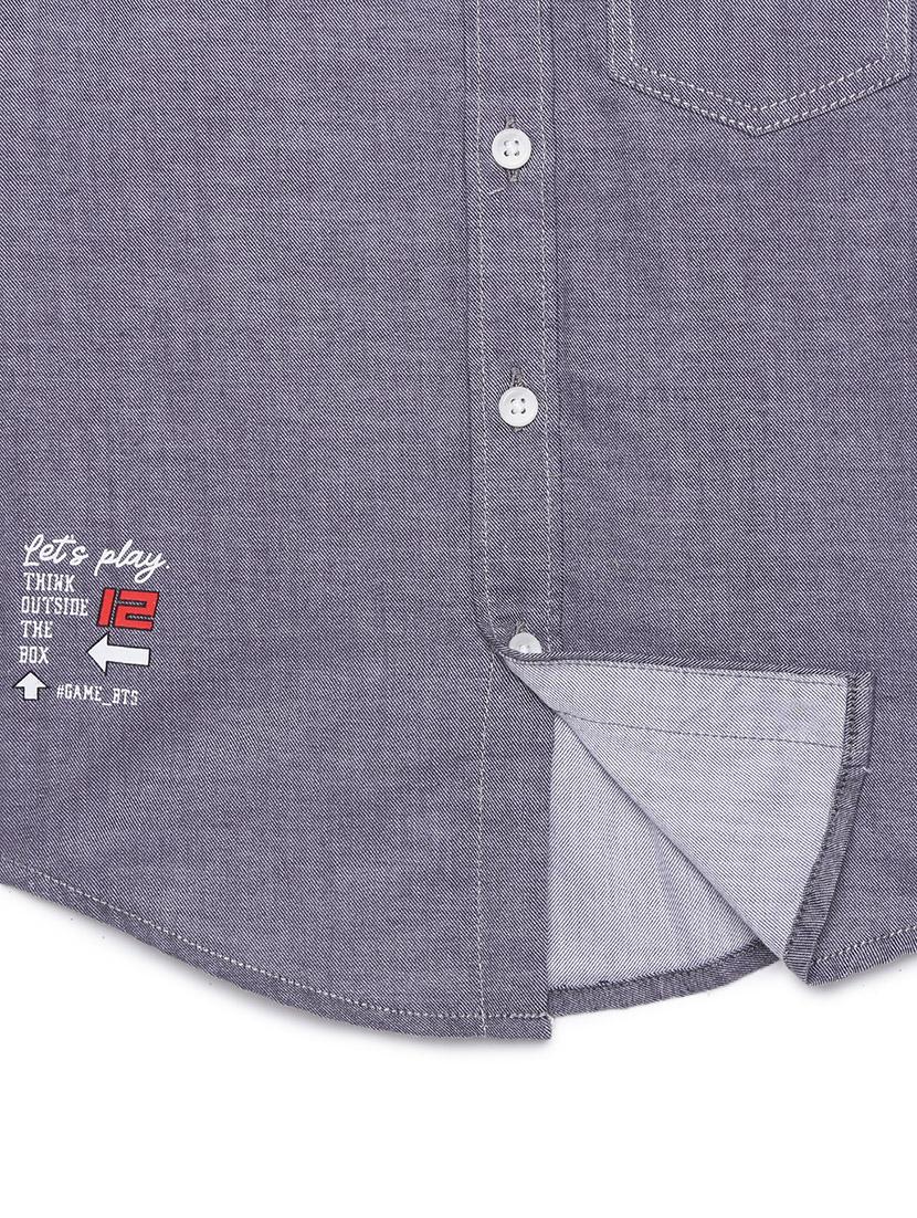 grey striped shirt - 17978439 - Standard Image - 4