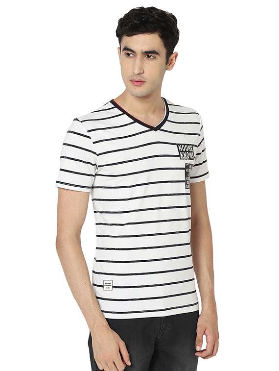 white all over print t-shirt - 17978926 - Standard Image - 1